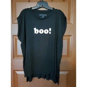 Women's  Superluxe T-Shirt "Boo!" Size XXL Halloween, Ghost